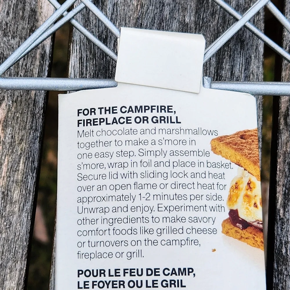 Crate & Barrel S'mores Basket With Handle New